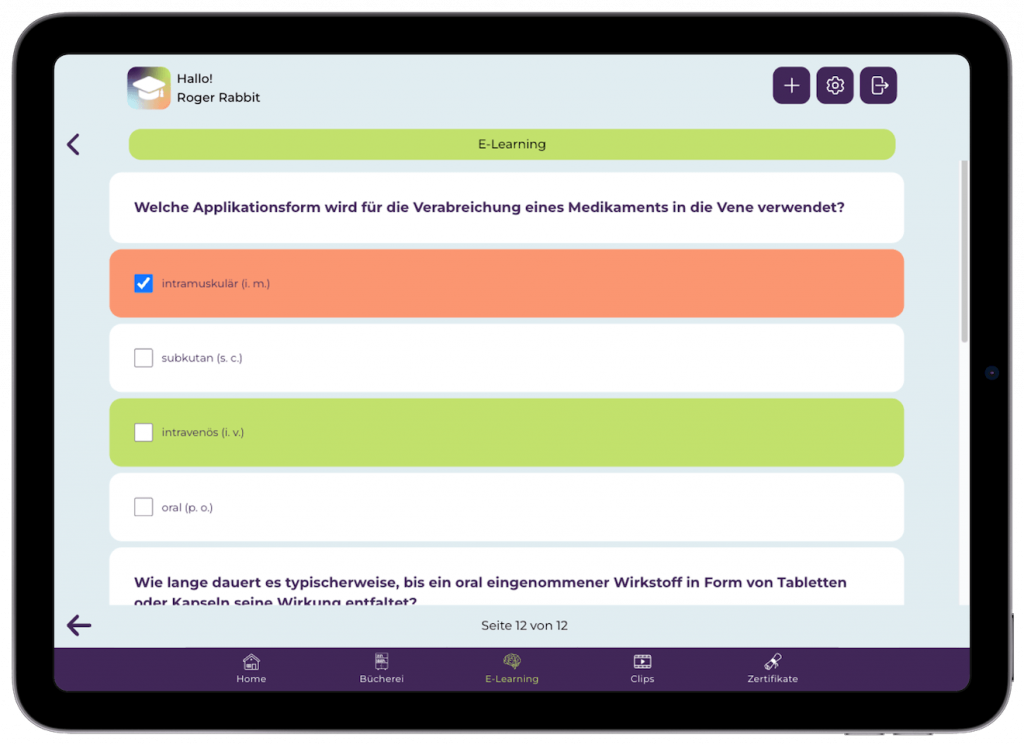 Alle Kurse sind logisch aufgebaut.