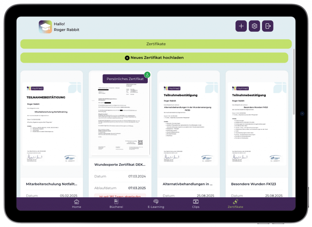 Überblick über Qualifikationen, Zertifikate und gesetzliche Fortbildungen